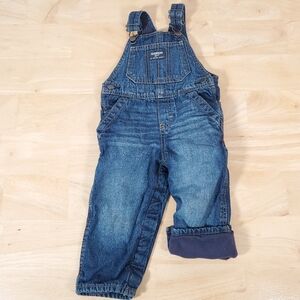 OshKosh Lined Overalls Sz 18 Months